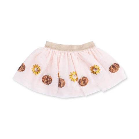 Tutu Skirt with Bike Shorts - Pumpkins