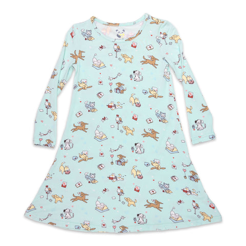 Puppy Love Girls Bamboo Dress