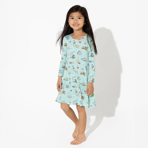 Puppy Love Girls Bamboo Dress