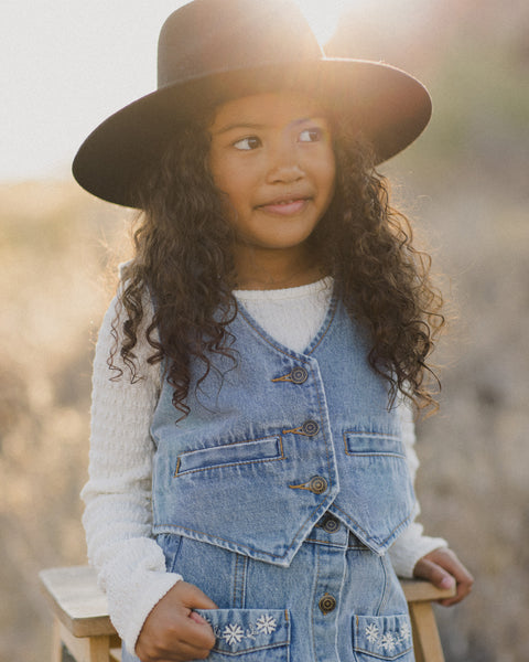 Denim Vest | Light Washed Denim