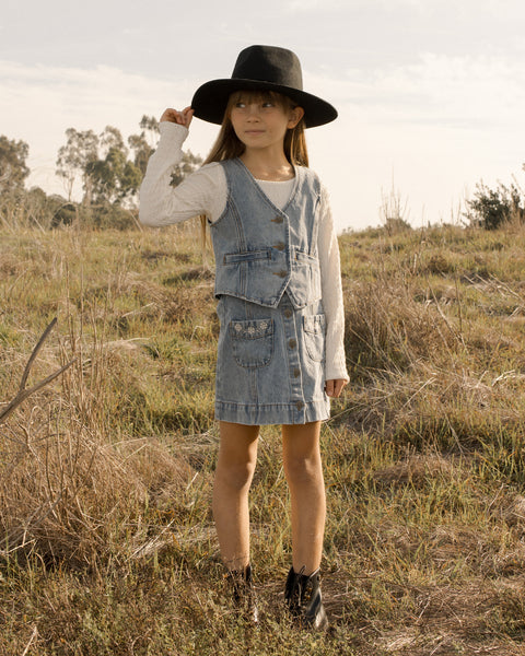 Denim Vest | Light Washed Denim