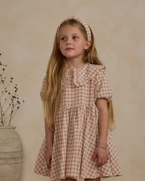 Camille Dress | Pink Gingham