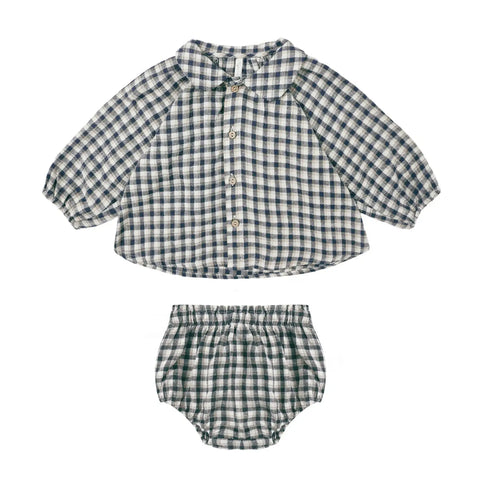 Nellie Set | Navy Check