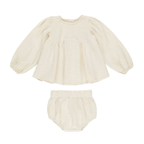 Sophia Top + Bloomer Set | Natural