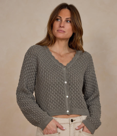 Womens Ella Cardigan | Forest