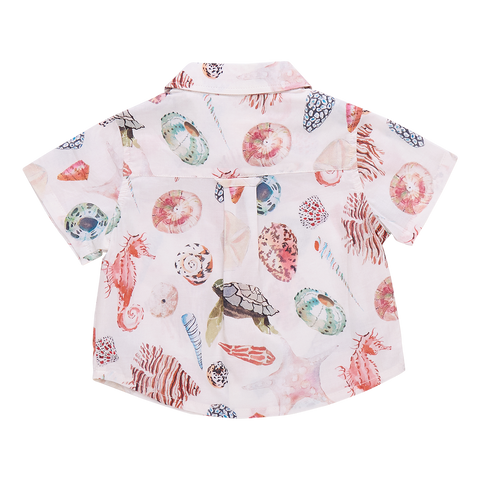 Baby Boys Jack Shirt - Watercolor Shells