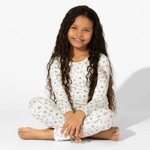 Milk and Cookies Kids Bamboo Pajama Set