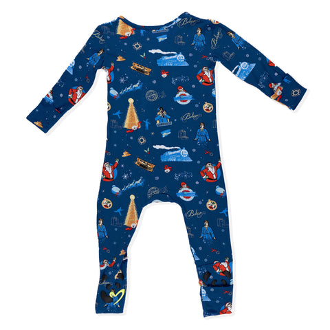 The Polar Express Bamboo Convertible Footie