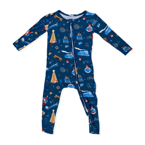 The Polar Express Bamboo Convertible Footie