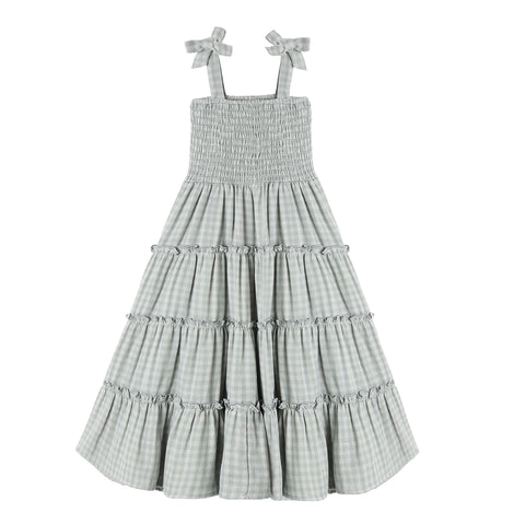 Taylor Dress || Green Gingham