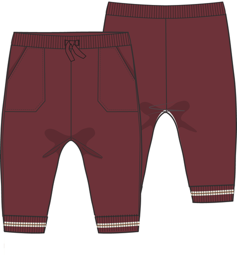 Varsity French Terry Jogger Pant - Maroon