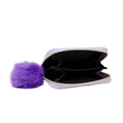 Glitter Hearts Kids Zip Wallet