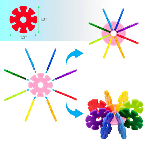 Building Chips Interlocking Disc Blocks (300 Pieces)