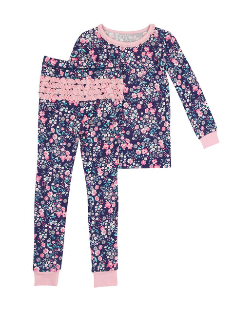 Moonlit Meadow Bamboo Ruffle Pajama Set