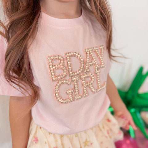 Pearl Birthday Girl Patch T-Shirt