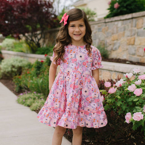 Aura Poplin Dress - Love is Blooming