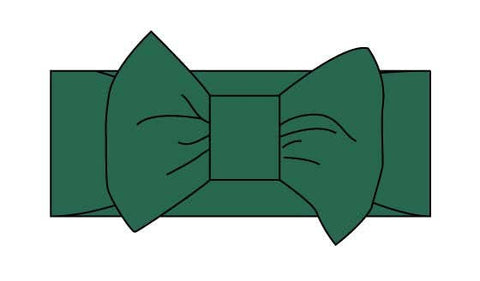 Hunter Green Baby Bow
