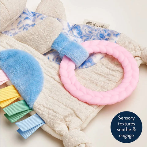 Bitzy Crinkle™ Sensory Toy & Teether - Kitty
