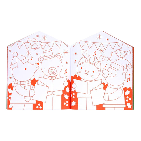 Christmas Coloring Book & Stickers