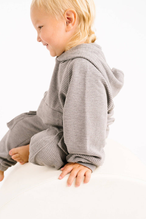 Pebble Gray Waffle Cargo Set