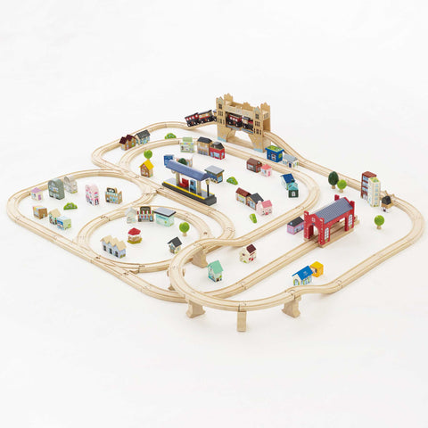 London Wooden Train Set