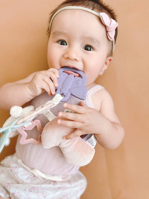 Bitzy Busy Ring™ Teething Activity Toy - Veggie