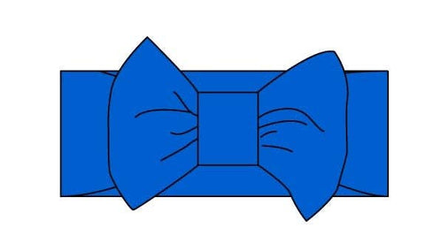 Deep Blue Baby Bow