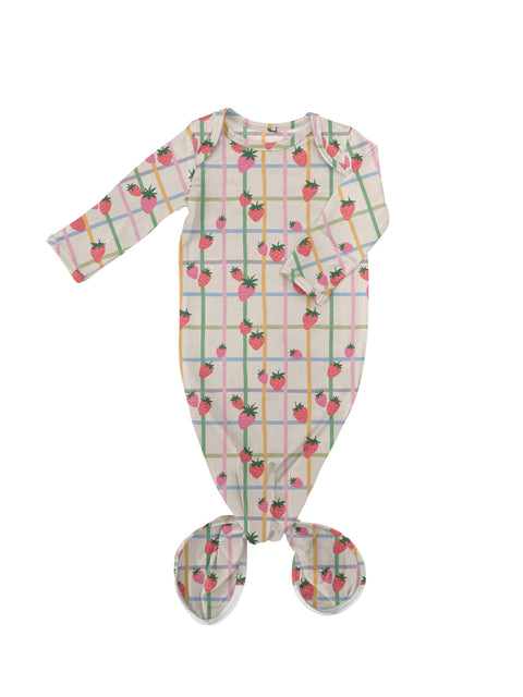Berry Patch Bamboo Knotted Infant Gown