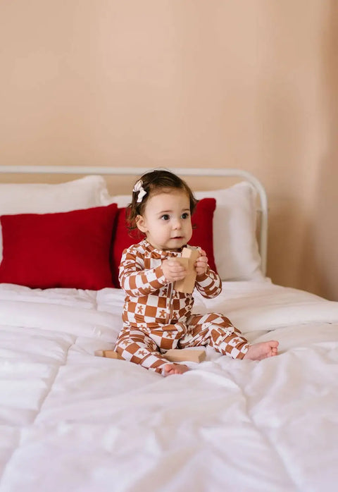 Zippy Bamboo Baby Pajama in Gingerbread