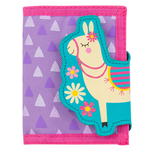 Kids Tri-Fold Wallet - Pink Kitty Cat