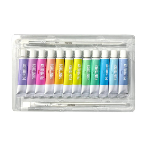 Paintology Acrylic Paints + 2 Brushes