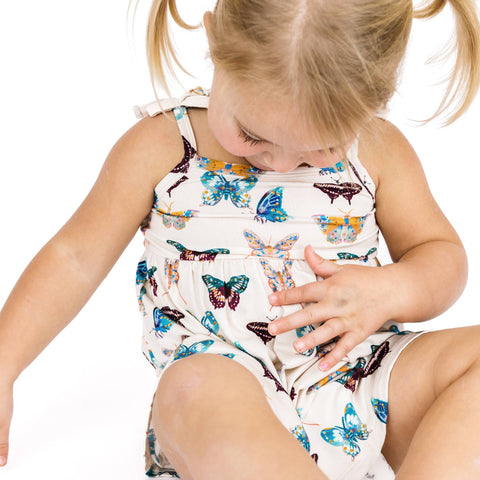 Wings of Paradise Butterflies Girls Bamboo Sundress
