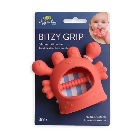 Bitzy Grip™ Hand Teether - Crab