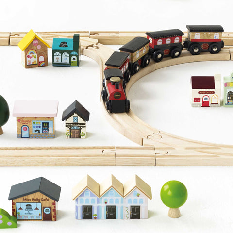 London Wooden Train Set
