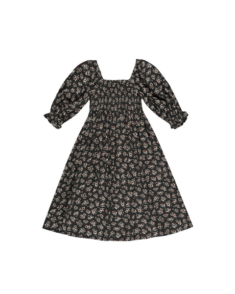 Adelaide Dress | Dark Floral - Rylee + Cru