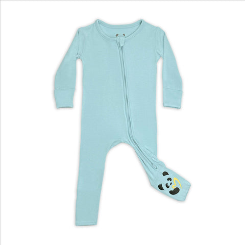 Adventure Blue Bamboo Convertible Footie - Bellabu Bear