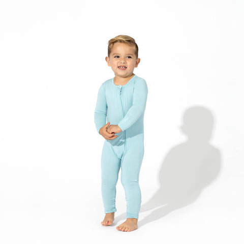 Adventure Blue Bamboo Convertible Footie - Bellabu Bear