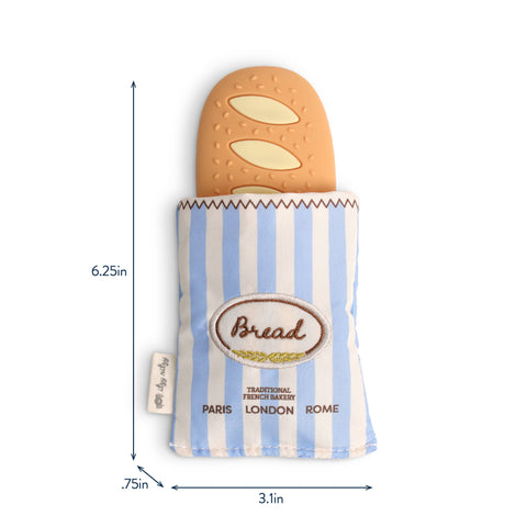 Teensy Crinkle™ Sensory Plush Teether - Baguette