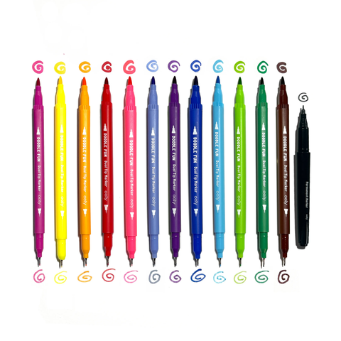 Doodle Fun: Draw & Color Activity Kit (17 PC Set)