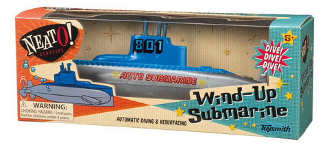 Wind-Up Auto-diving Submarine Water Toy