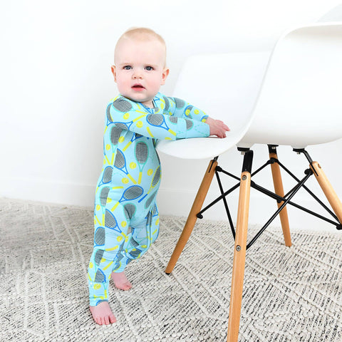 Roger Blue Tennis Zip Bamboo Pajama