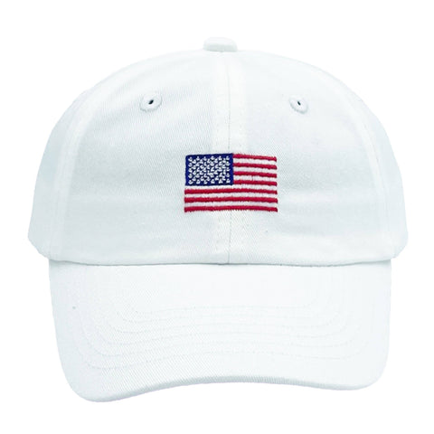 American Flag Bow Baseball Hat - Bits & Bows