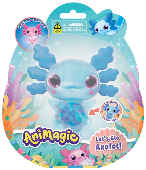 Let's Go Animagic - Axolotl Squishy Light-Up Water Toy