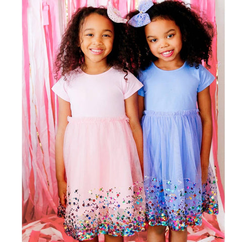 Lavender Confetti Tutu Dress