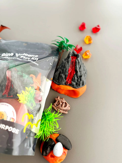 Dino Volcano (Cherry Mango) Play Dough Kit