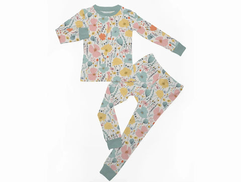 Bamboo Pajama Set - Poppy