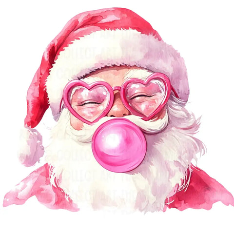 Santa Face Bamboo Long Sleeve Scoop T-Shirt for Girls