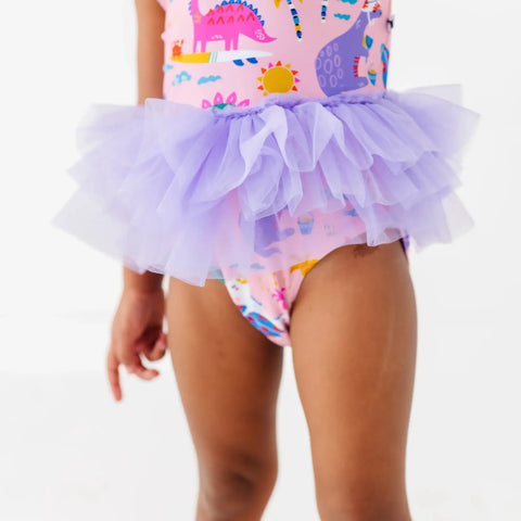 Diva Dinos Girls Swimsuit with Tutu