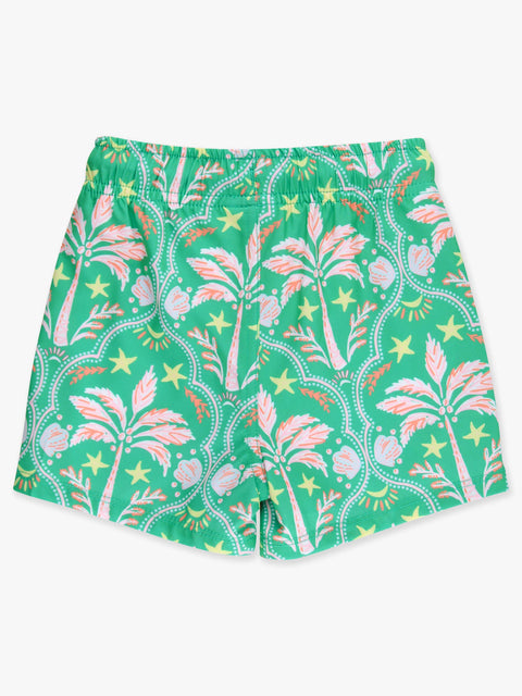 Boys Performance Hybrid Swim Trunks - Coconut Cabana