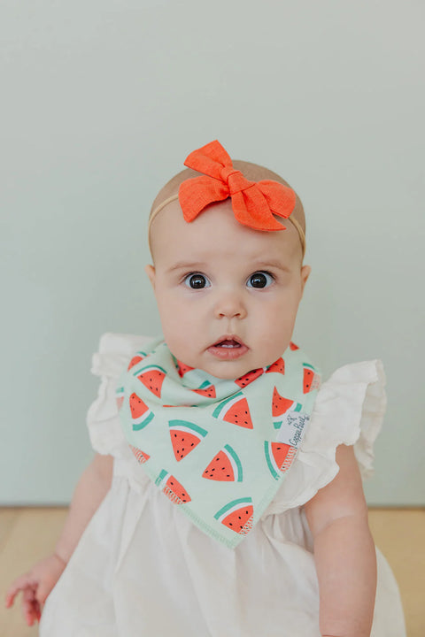 Baby Bandana Bibs - Clementine - Copper Pearl